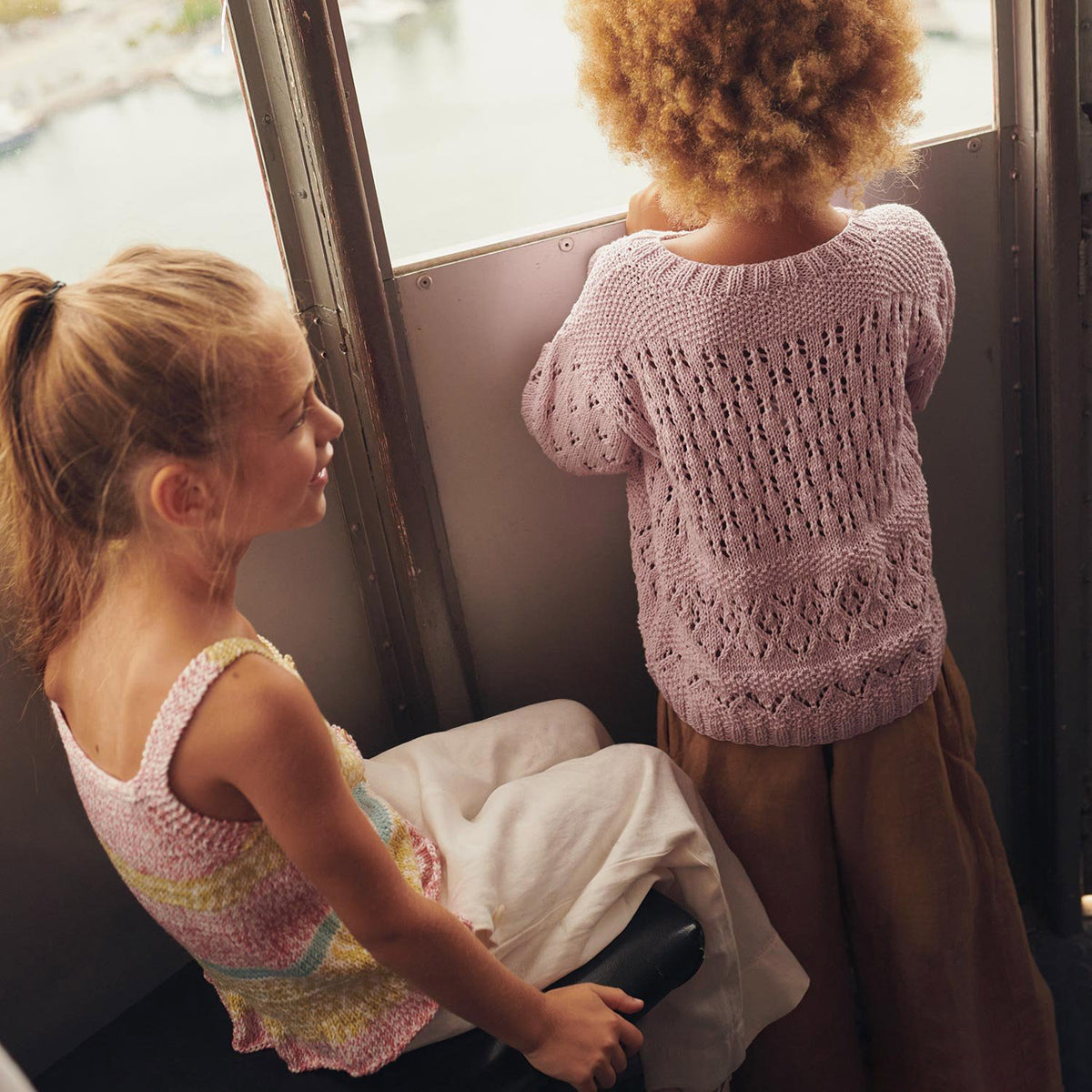 Patroon breien haken kinderen jas lente zomer katia — gemaakt met Cotton 100% Meisjesvest Breipatroon (download) (Digital) (2)