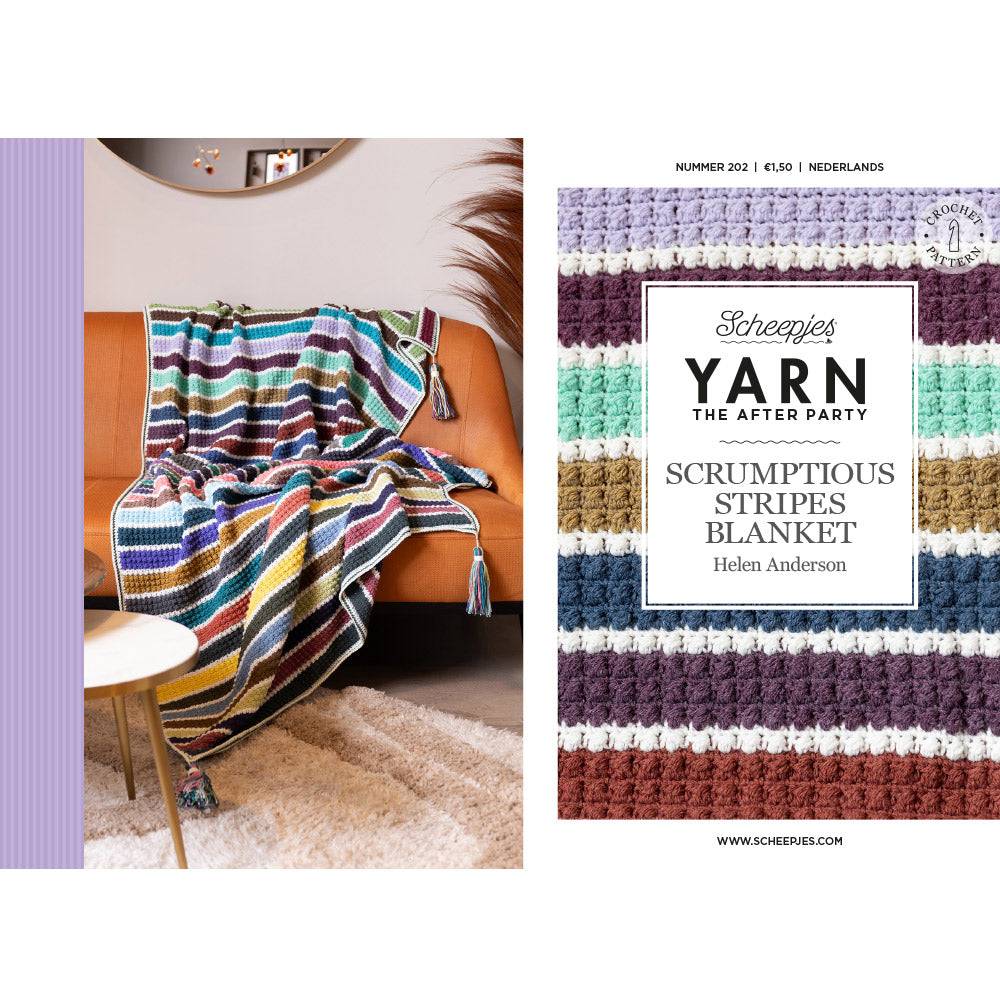 Yarn The After Party nr.202 Scrum. Stripes Blanket