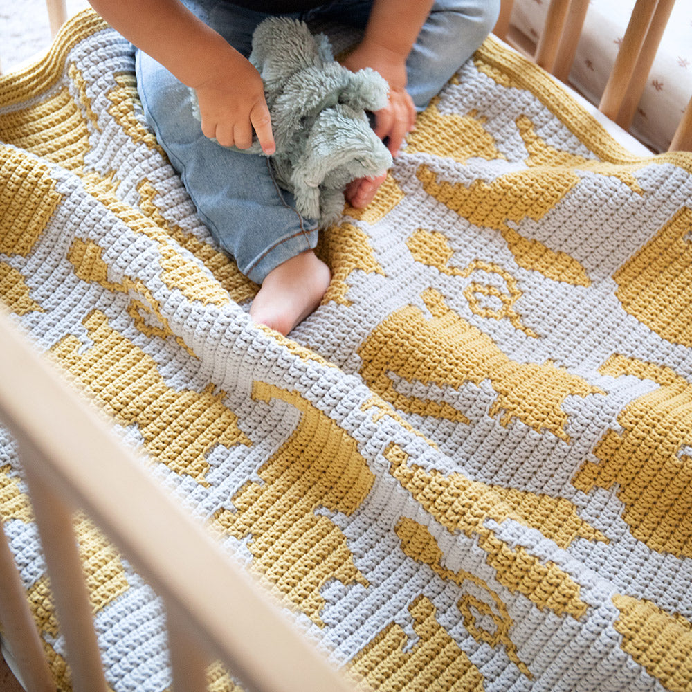 Kat — gemaakt met Cozy Cats Babydeken Garen & Haakpakket (2)