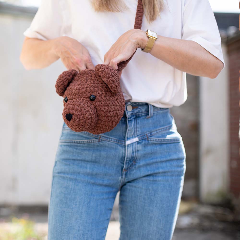 Create it tas — gemaakt met Create-it Beren Tasje Haakpakket