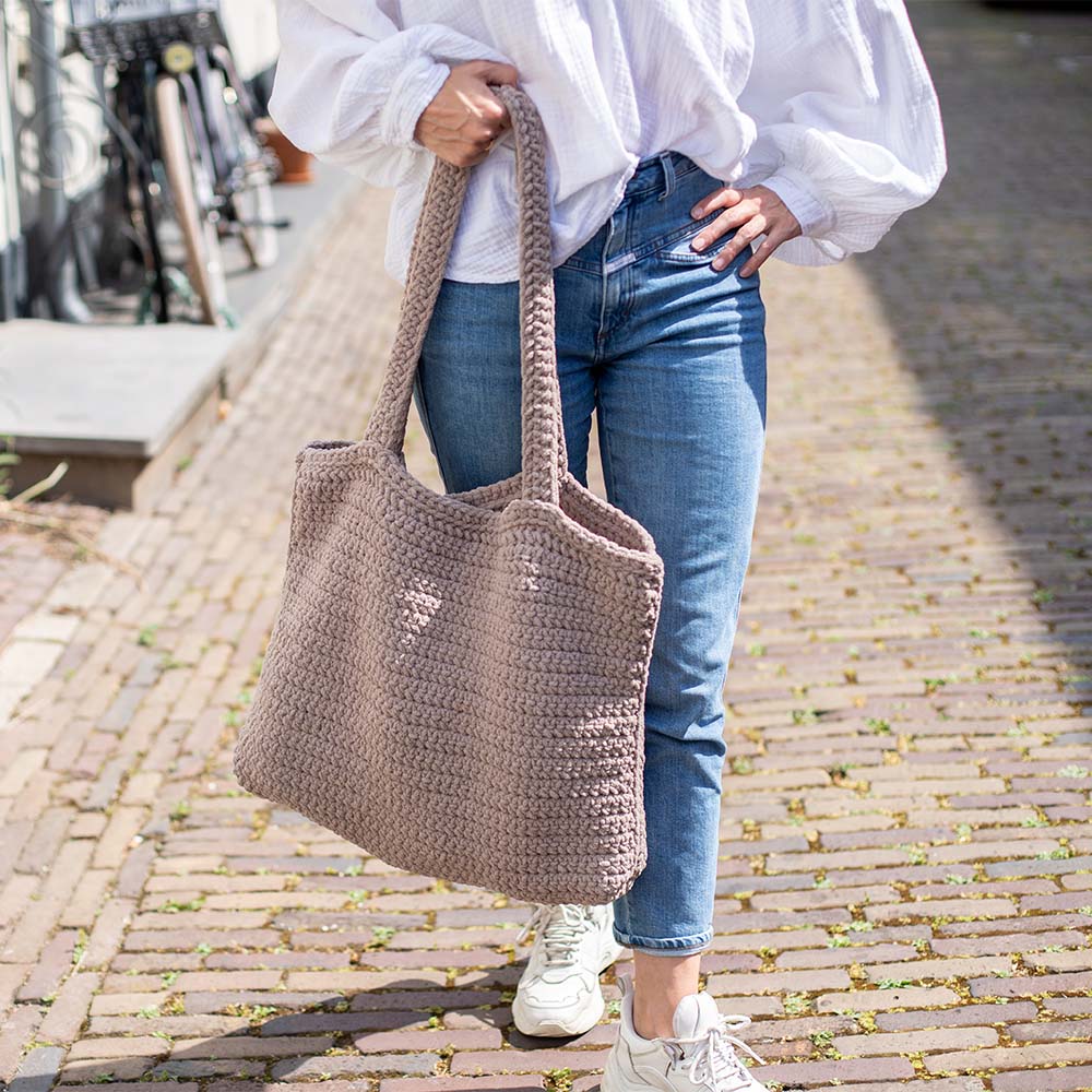 Create it tas — gemaakt met Create-it Teddy Tas Haakpakket