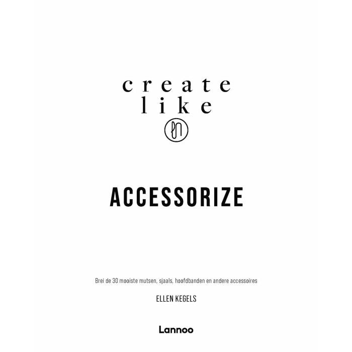 Isbn — gemaakt met Create like LN Accessorize Breiboek - Ellen Kegels