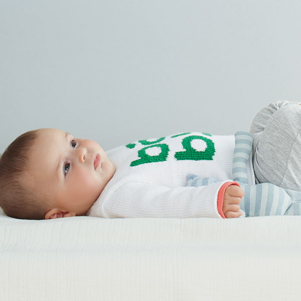 Brasserie trui — gemaakt met Detente Baby Trui Breipatroon