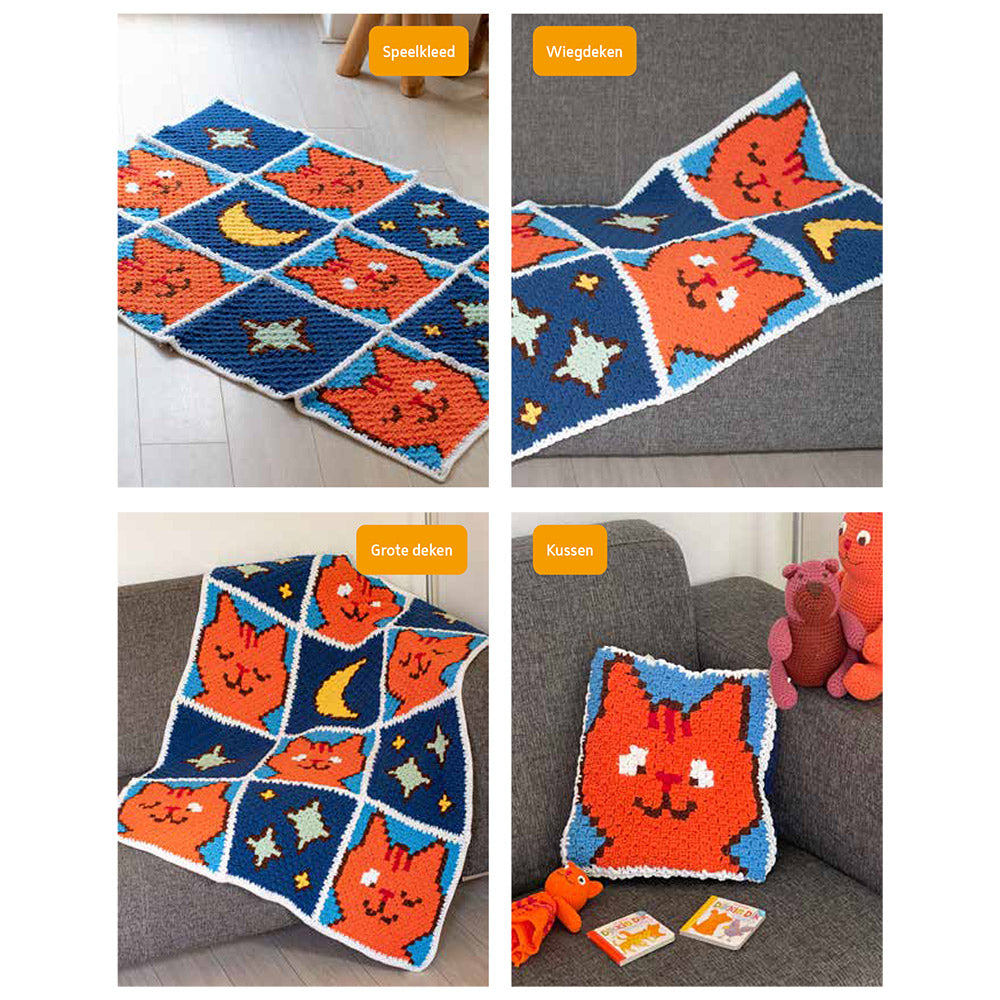 Dikkie Dik 3 in 1 Dekens & Kussen Garenpakket