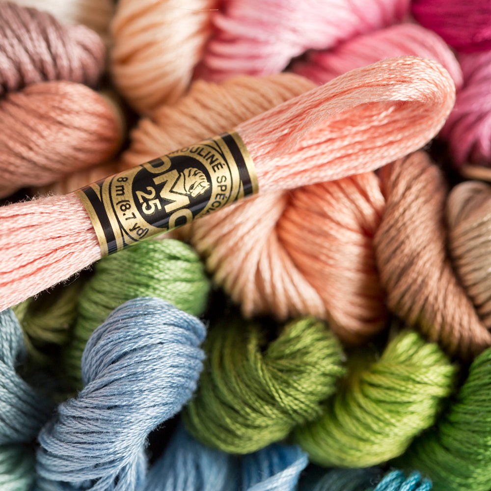Sfeerbeeld met DMC 117MC Mouliné Spécial Borduurgaren 8m 3862