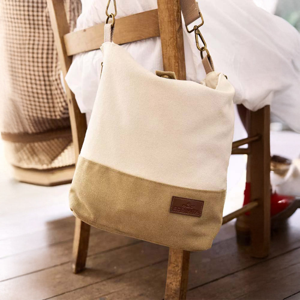DMC Eco Vita Cross body schoudertas 32x29cm Beige (3)