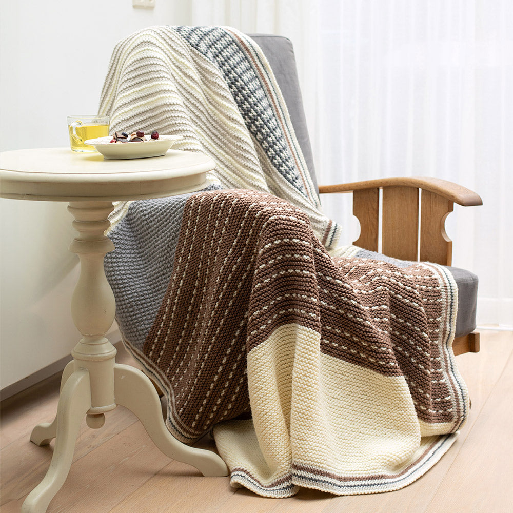 Beige — gemaakt met Dromerige Deken Breipakket