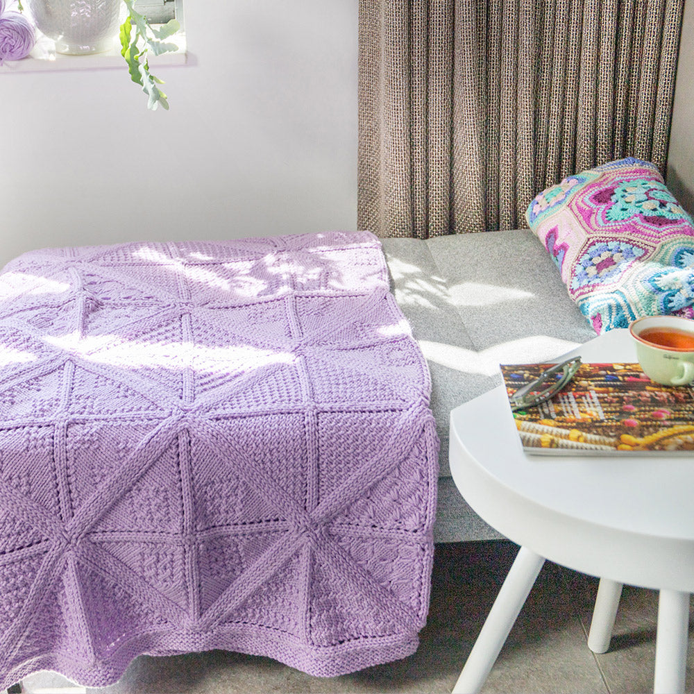 Orchid — gemaakt met Droomdeken 8.0 KAL (breien) Yarn and Colors Happy (3)