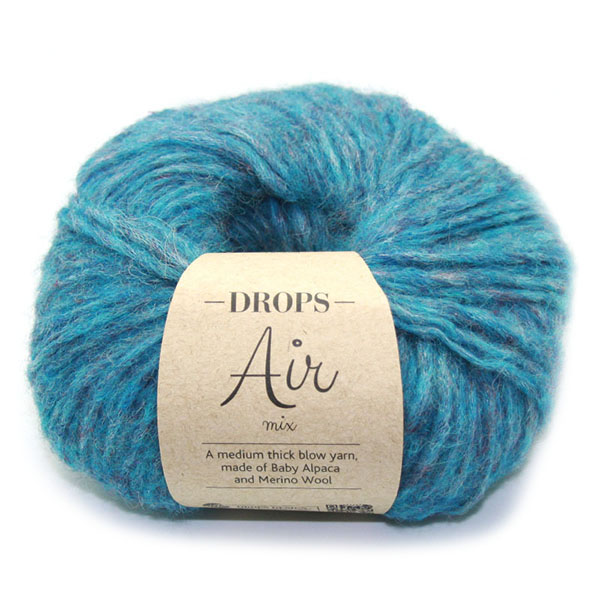 Drops Air Mix 011 Pauwblauw