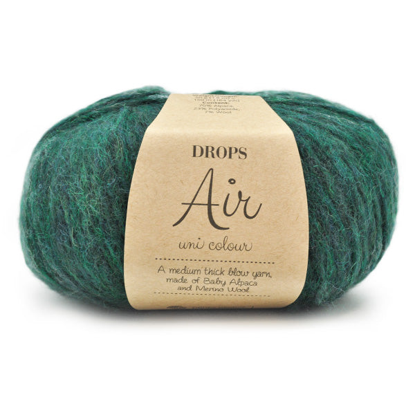 Drops Air Uni Colour 019 Bosgroen