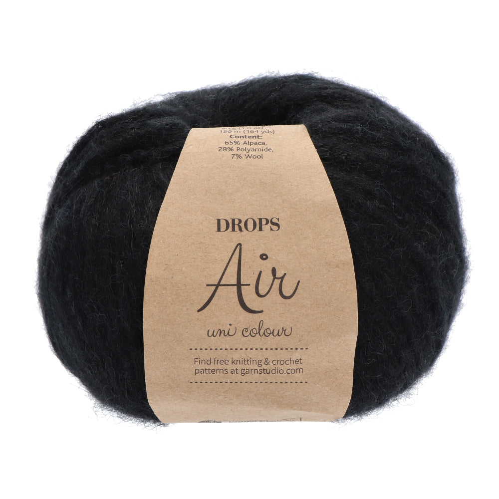 Drops Air Uni Colour 031 Zwart
