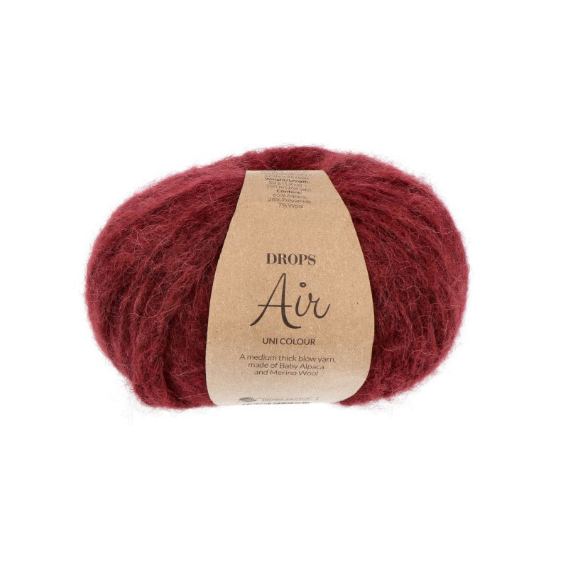 Drops Air Uni Colour 057 Bordeaux
