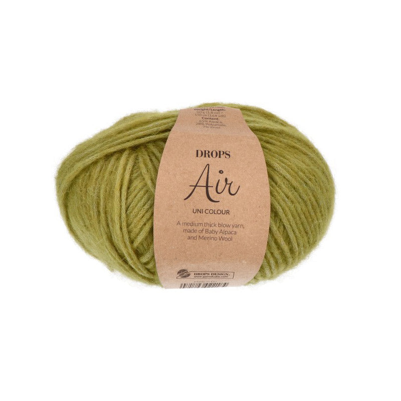 Drops Air Uni Colour 060 Licht Olijf