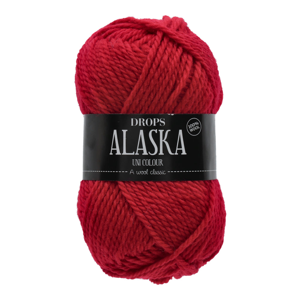 Drops Alaska Uni Colour 010 Rood