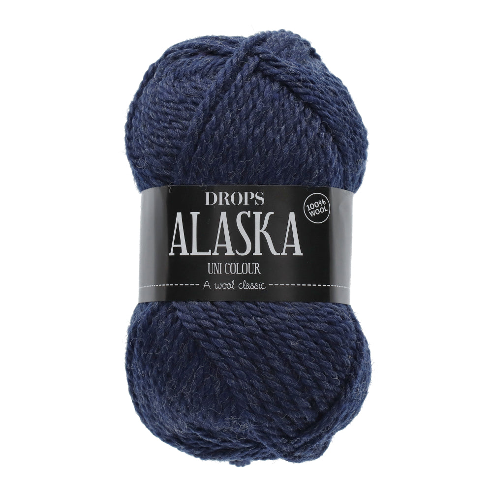 Drops Alaska Uni Colour 012 Marineblauw