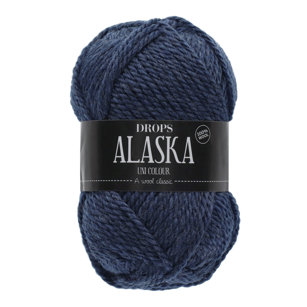 Drops Alaska Uni Colour 037 Grijsblauw