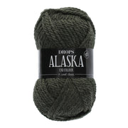 Drops Alaska Uni Colour 051 Olijfgroen