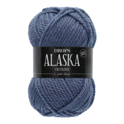 Drops Alaska Uni Colour 057 Denimblauw