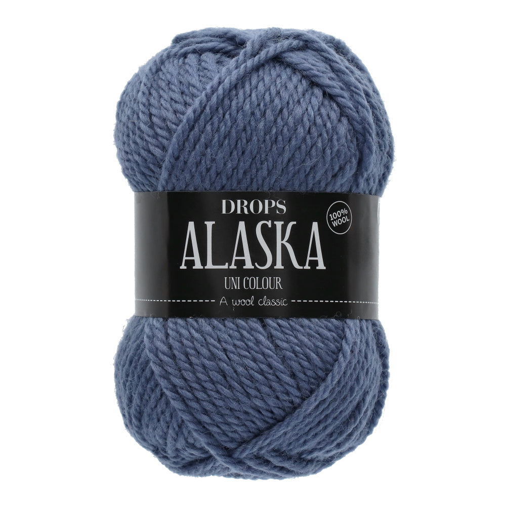Drops Alaska Uni Colour 057 Denimblauw