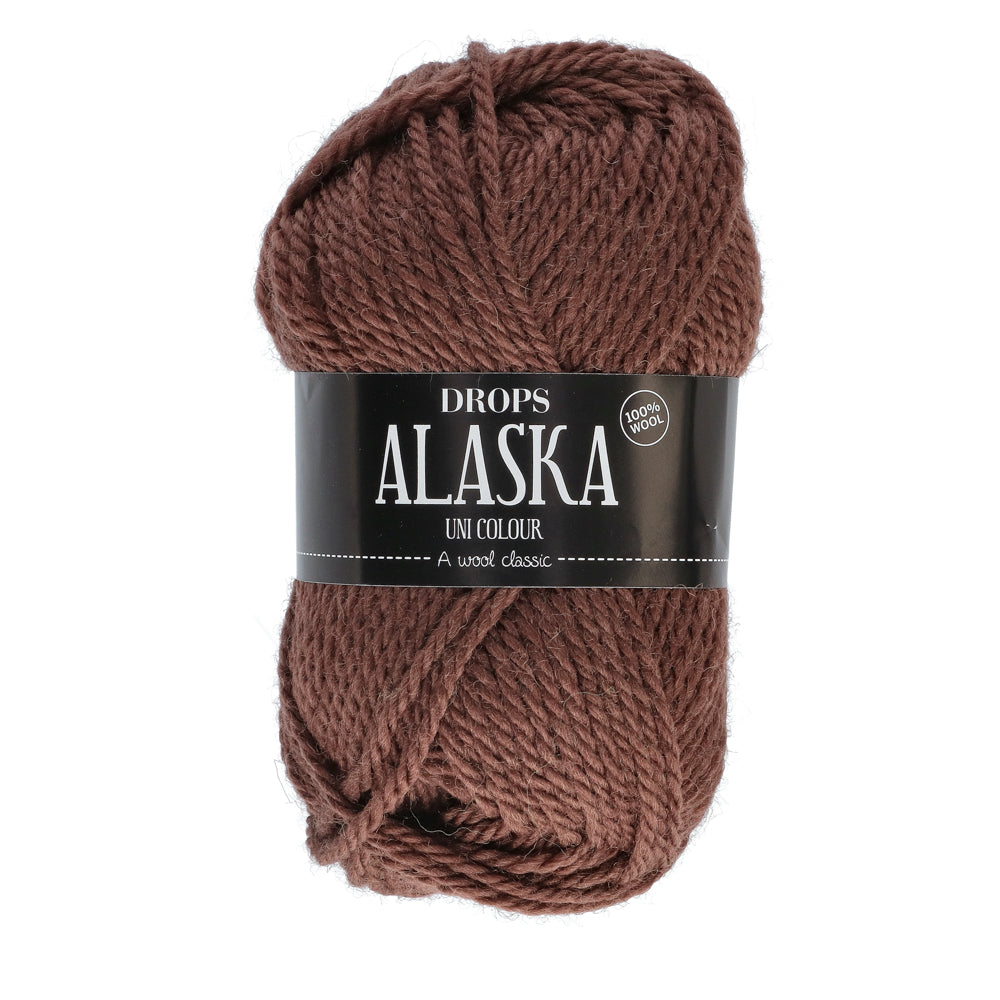 Drops Alaska Uni Colour 070 Chocolade