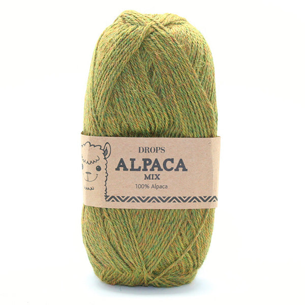 Drops Alpaca Mix 7233 Geel/Groen
