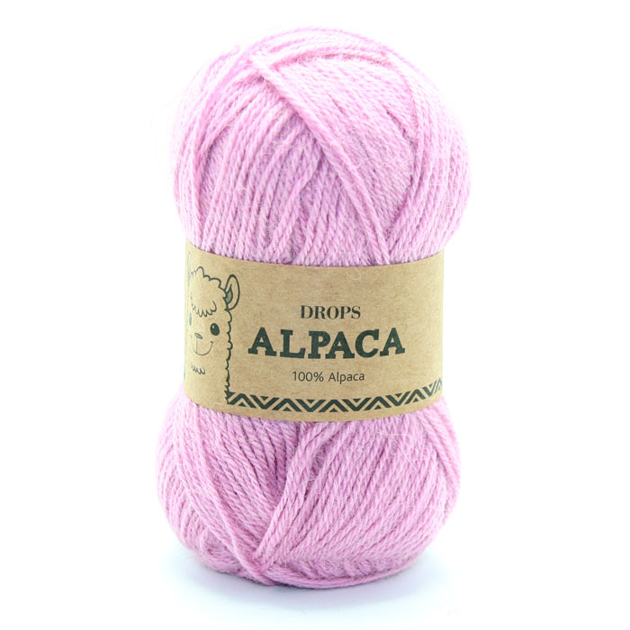 Drops Alpaca Uni Colour 3720 Wilde Roos