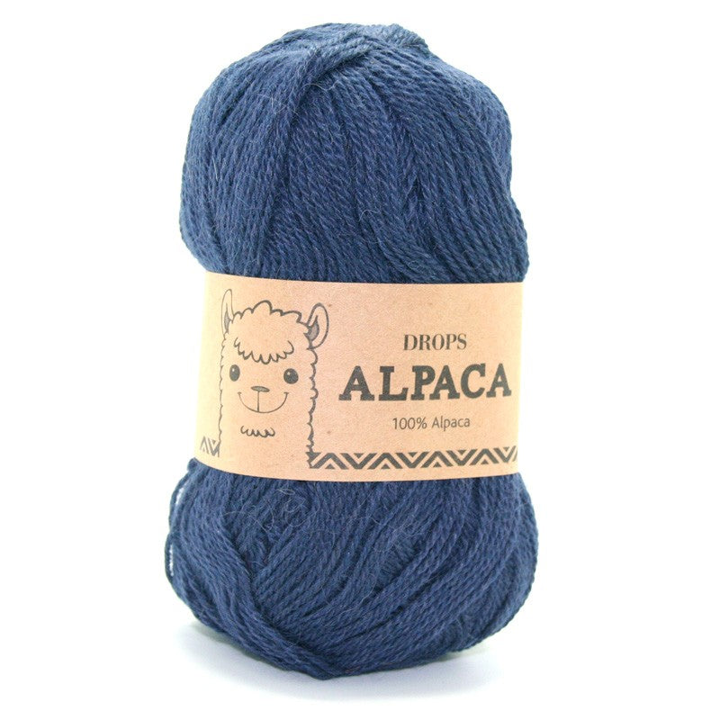 Drops Alpaca Uni Colour 4305 Donker Indigo