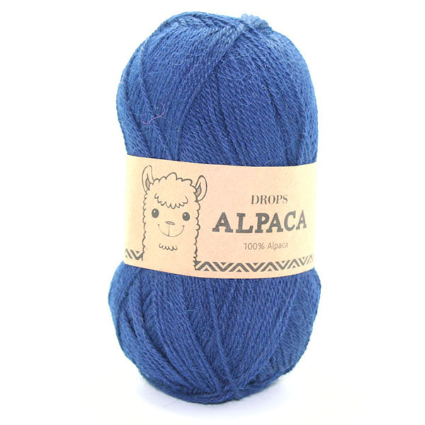 Drops Alpaca Uni Colour 5575 Marineblauw