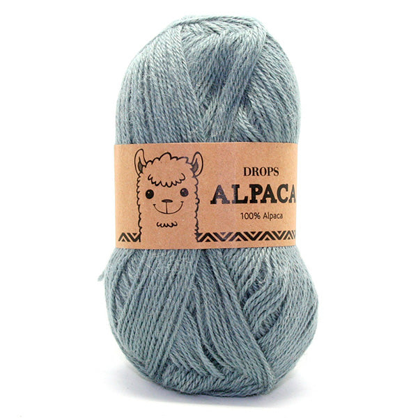 Drops Alpaca Uni Colour 7139 Mineraalblauw