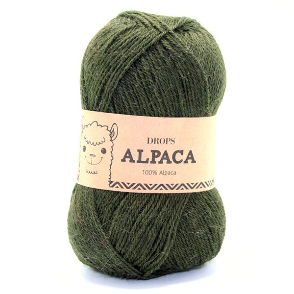 Drops Alpaca Uni Colour 7895 Donkergroen