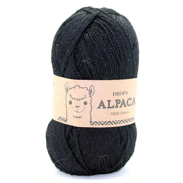 Drops Alpaca Uni Colour 8903 Zwart