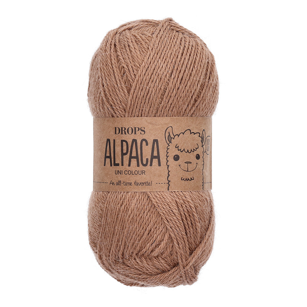 Drops Alpaca Uni Colour 9031 Amandel