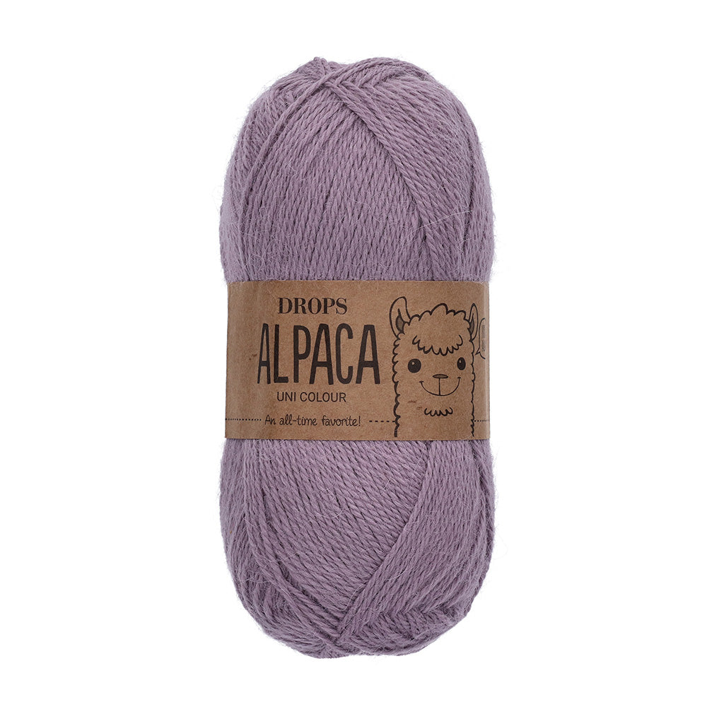 Drops Alpaca Uni Colour 9035 Bevroren Lavendel