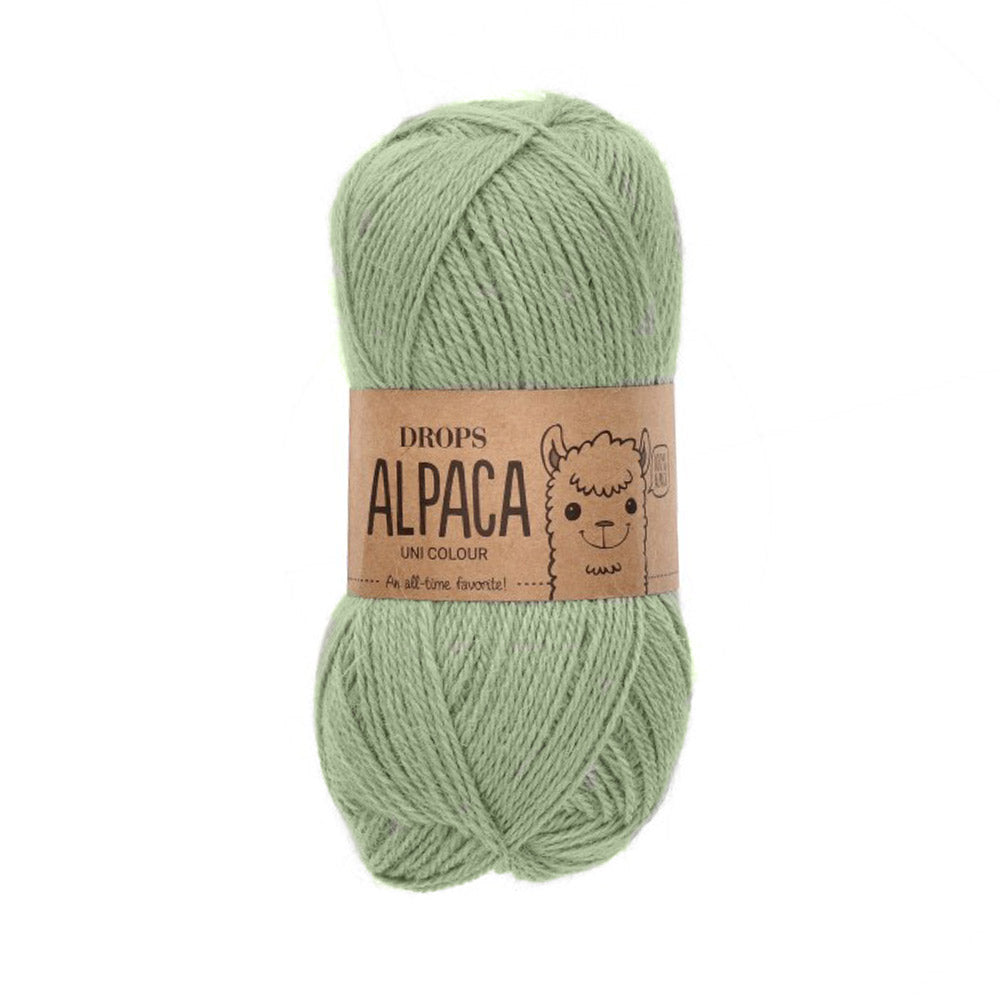 Drops Alpaca Uni Colour 9038 Saliegroen