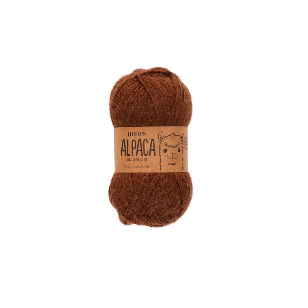 Drops Alpaca Uni Colour 9042 Kastanje