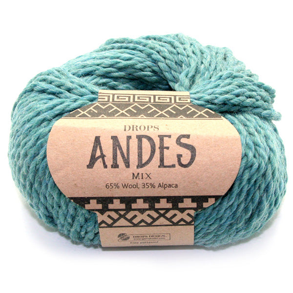 Drops Andes Mix 7130 Zeegroen