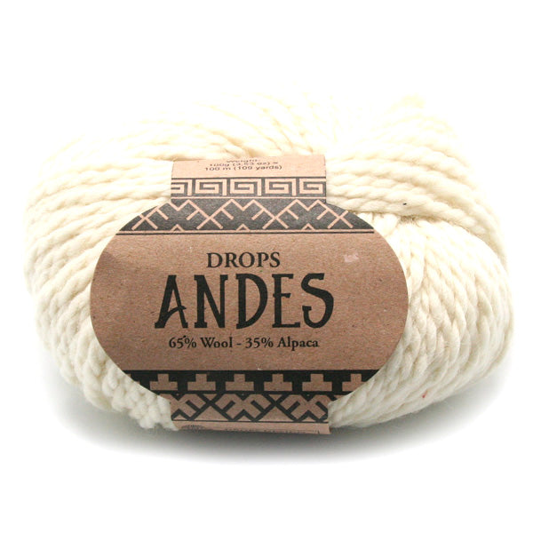 Drops Andes Uni Colour 0100 Naturel