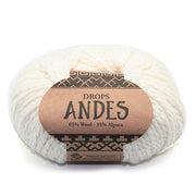 Drops Andes Uni Colour 1101 Wit