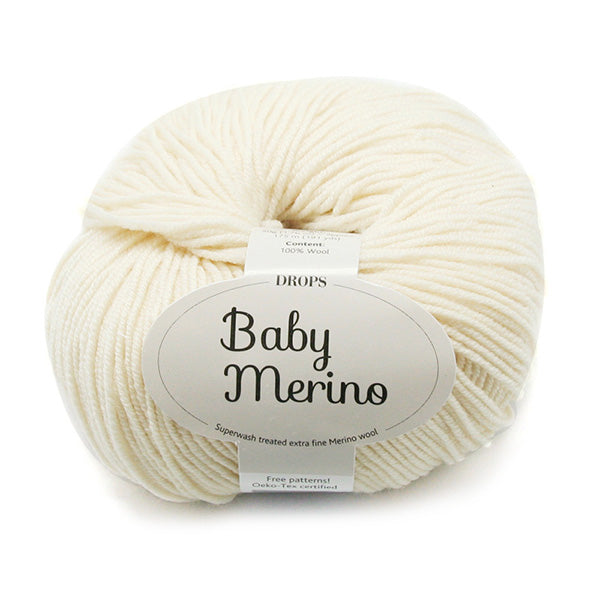 Drops Baby Merino Uni Colour 003 Zachtgeel