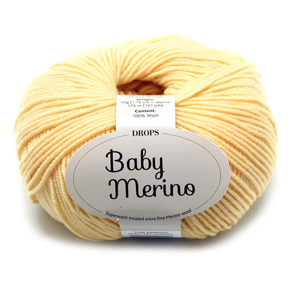 Drops Baby Merino Uni Colour 004 Geel