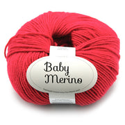 Drops Baby Merino Uni Colour 016 Rood