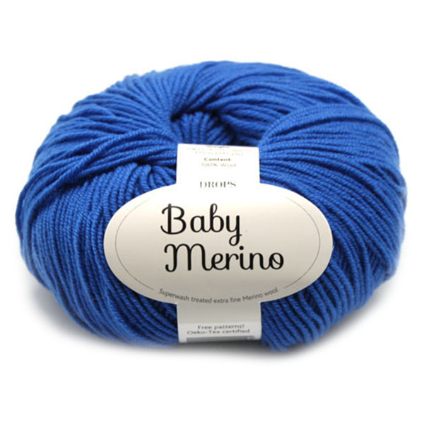 Drops Baby Merino Uni Colour 033 Electroblauw