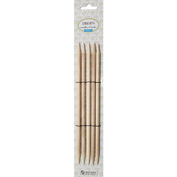 Drops Basic Kousenbreinaalden Hout 20cm 6,0mm