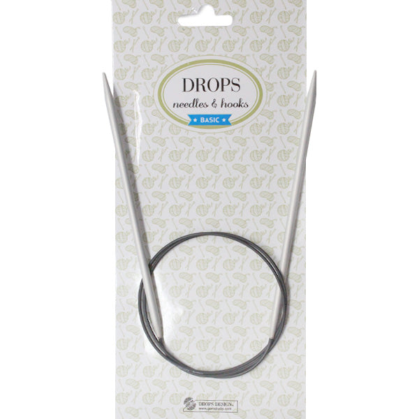 Drops Basic Rondbreinaalden Aluminium 80cm 2,0mm