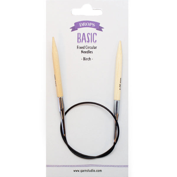 Drops Basic Rondbreinaalden Hout 40cm 6mm