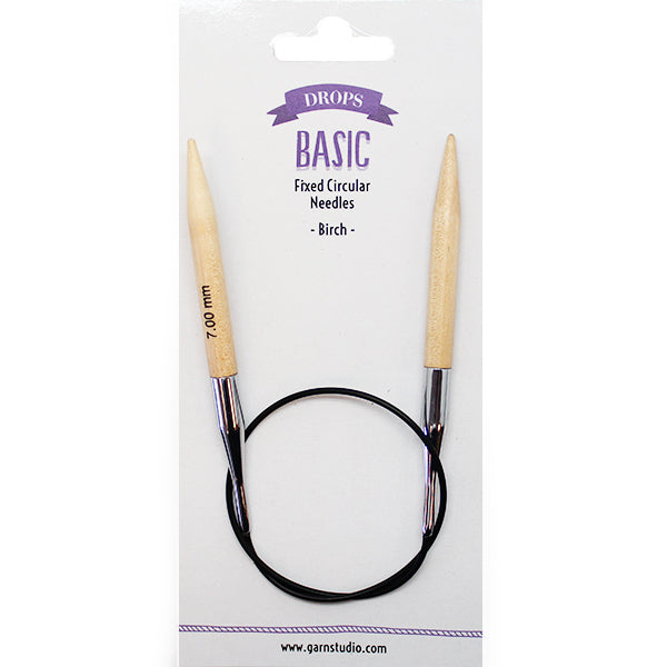 Drops Basic Rondbreinaalden Hout 40cm 7mm