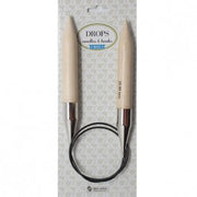 Drops Basic Rondbreinaalden Hout 80cm 20mm