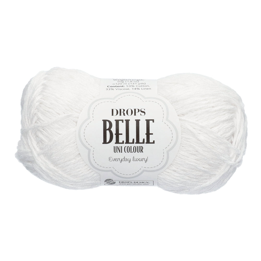 Drops Belle Uni Colour 01 Wit