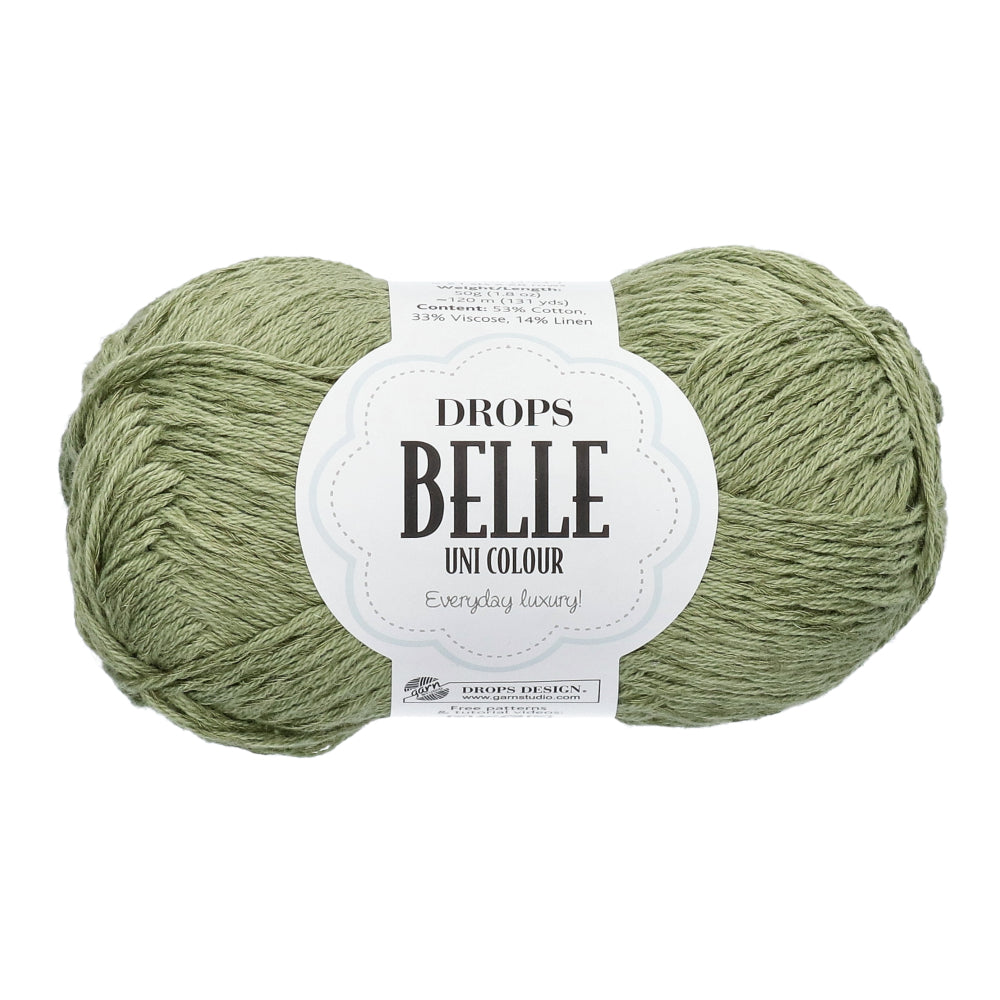 Drops Belle Uni Colour 10 Mosgroen