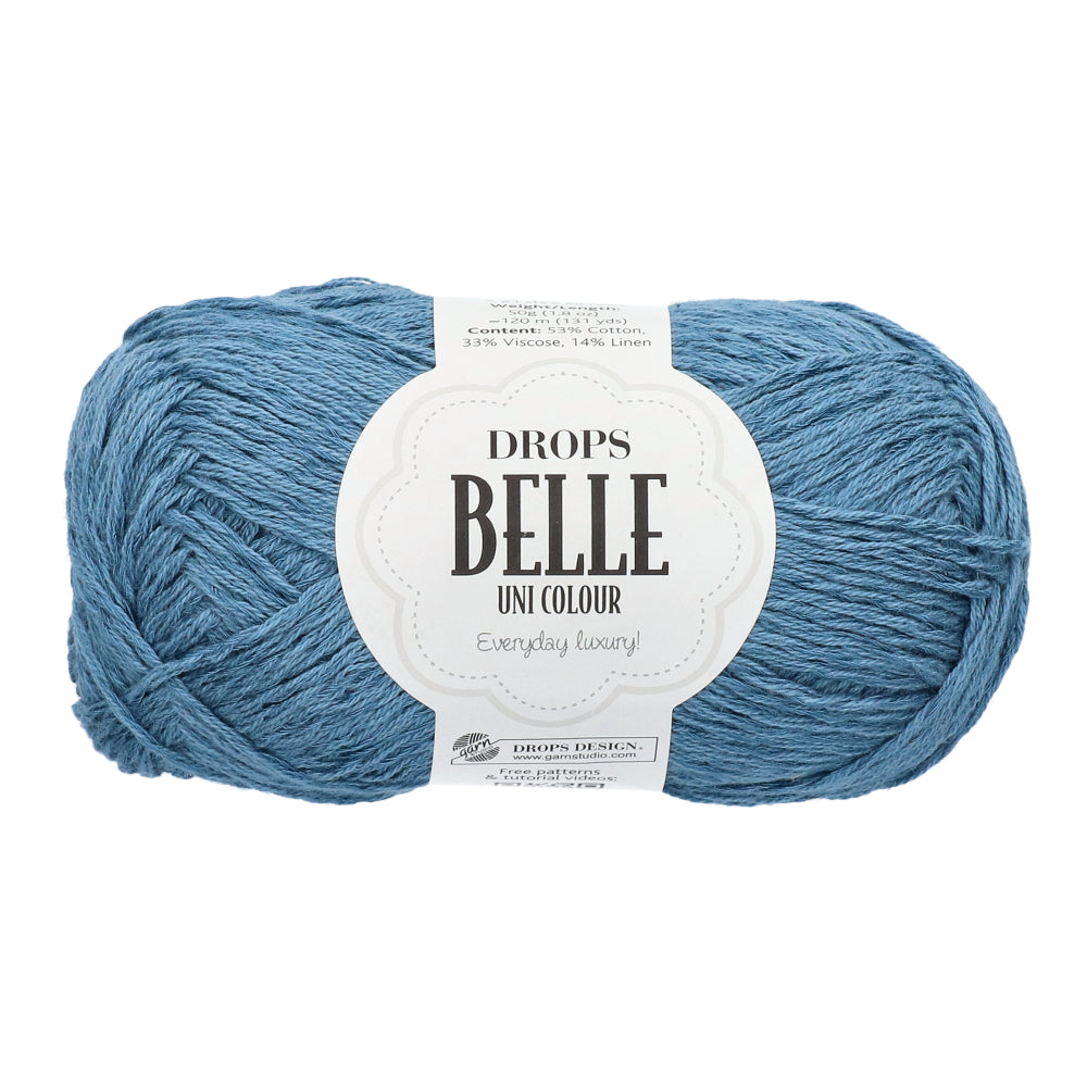 Drops Belle Uni Colour 13 Donker Denimblauw
